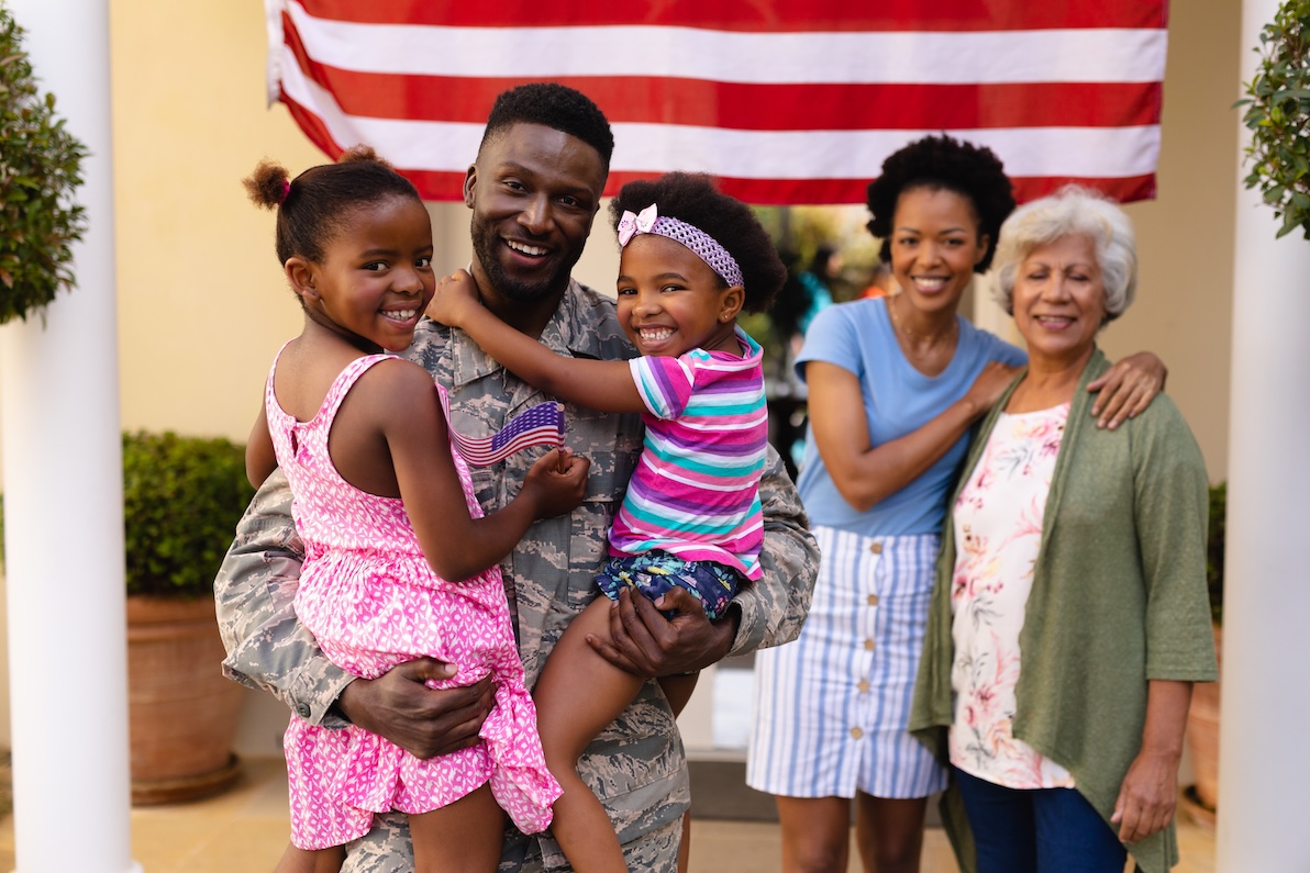 A family looks forward to their dad providing in one of the best jobs after the military.