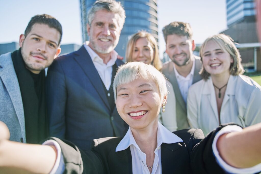 A group of diverse businesspeople enjoying the benefits included with the highest paying jobs in their field